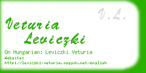 veturia leviczki business card